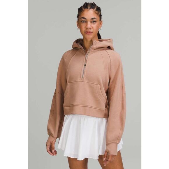 Lululemon Tops - LULULEMON Scuba Oversized Hoodie Half Zip Size M